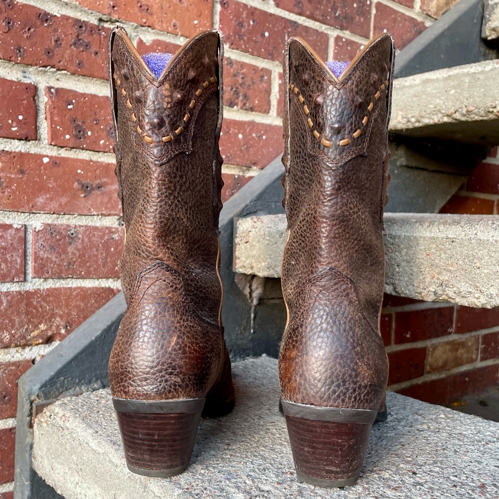 Ariat Dixie Women’s Brown Leather Cowgirl Boots Size 7B Average Width Cowboy - Picture 4 of 13